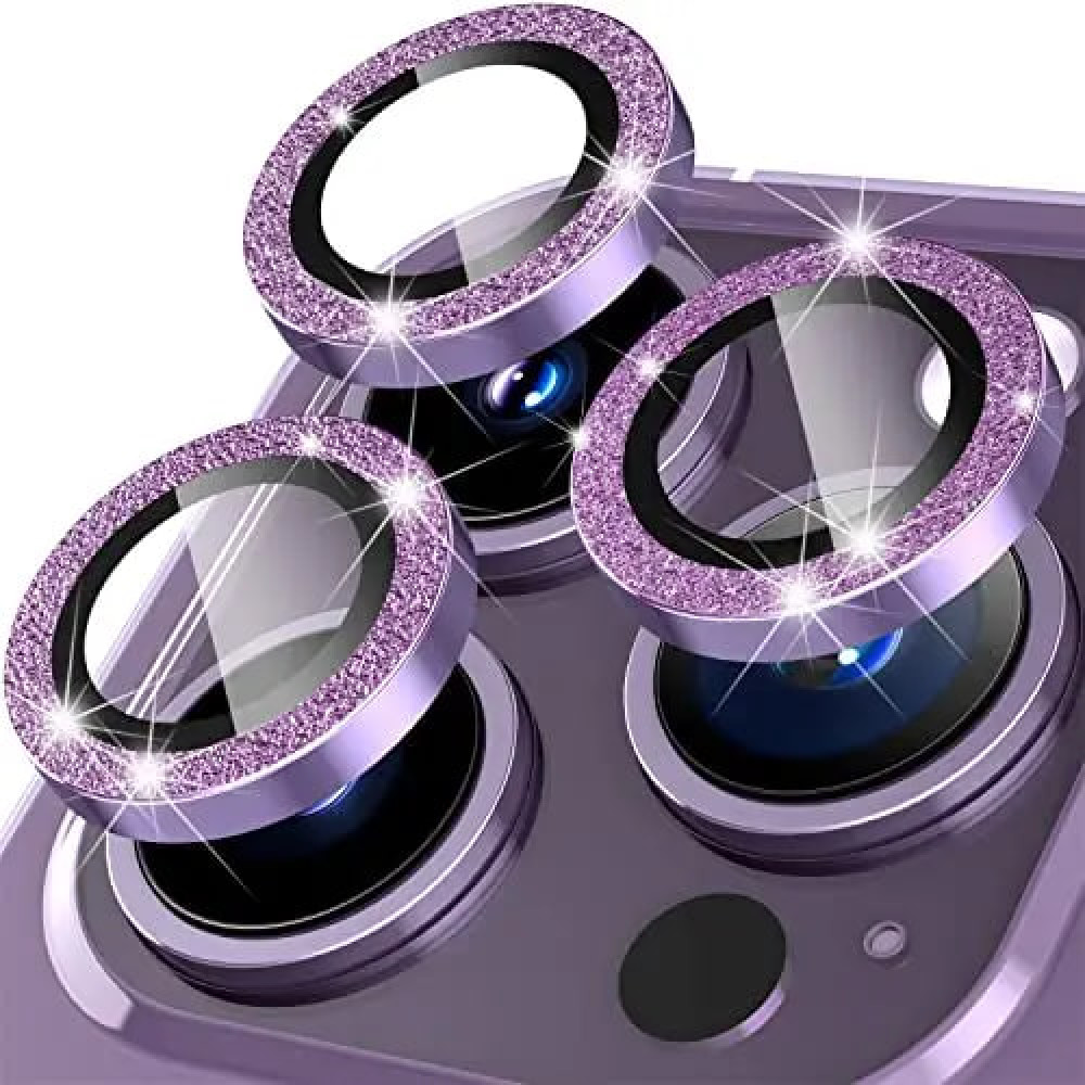 Захисне скло Camera Glass Diamond Crumb iPhone 14 Pro/14 Pro Max — Purple