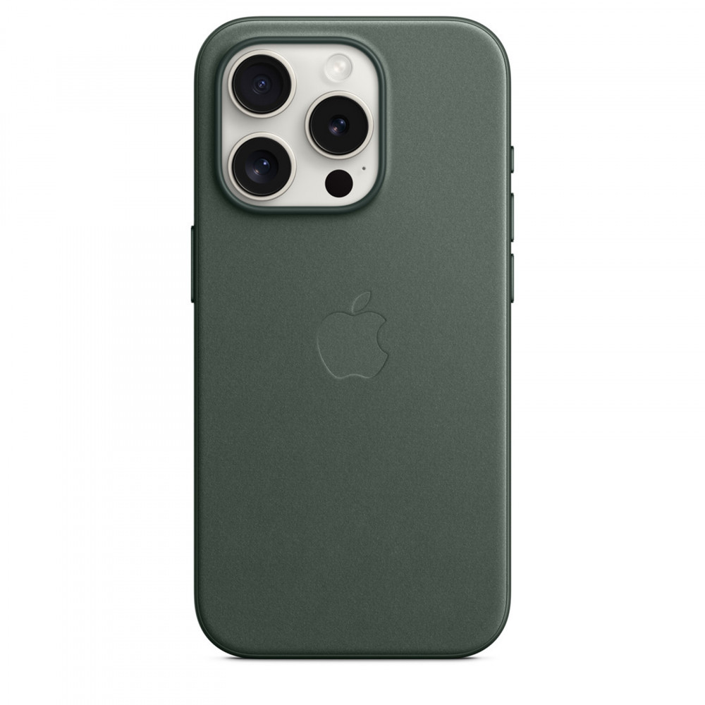 FineWoven Case with MagSafe iPhone 15 Pro Max — Evergreen