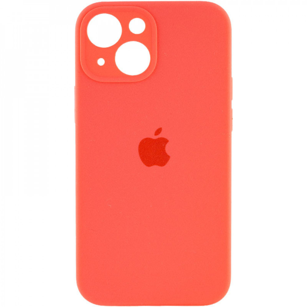 §Original Silicone Case with protective camera — iPhone 13 — Neon Pink (47)