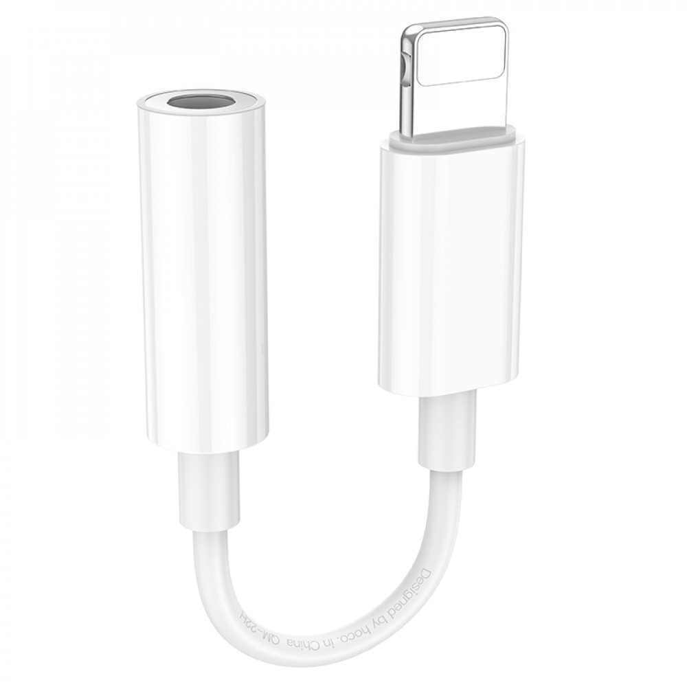 Adapter Lightning To 3.5mm Hoco LS34 — White