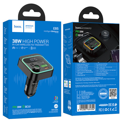 Купить Fm Transmitter MP3 | Car Charger | 3.0A | PD20W | 2U &mdash; Hoco E85 Ц-000080531 - KMT5