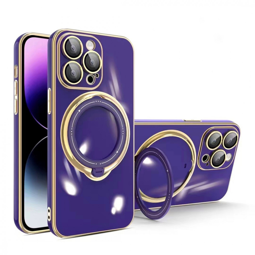 Golden Ring TPU Case iPhone 14 Plus — Violet