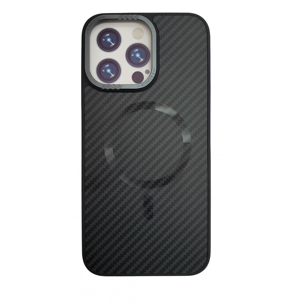 Carbon Armor Case With Magsafe iPhone 13 Pro Max — Black