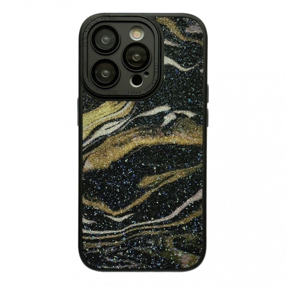 Glitter Marble Case — iPhone 14 Pro Max — Black
