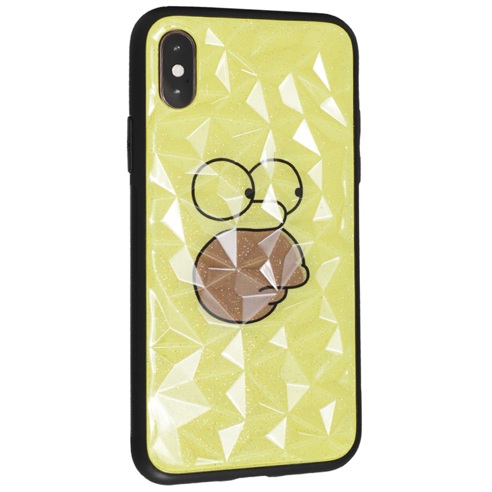 Romb Glass With Print TPU Case — iPhone 6 ; 6S — Homer