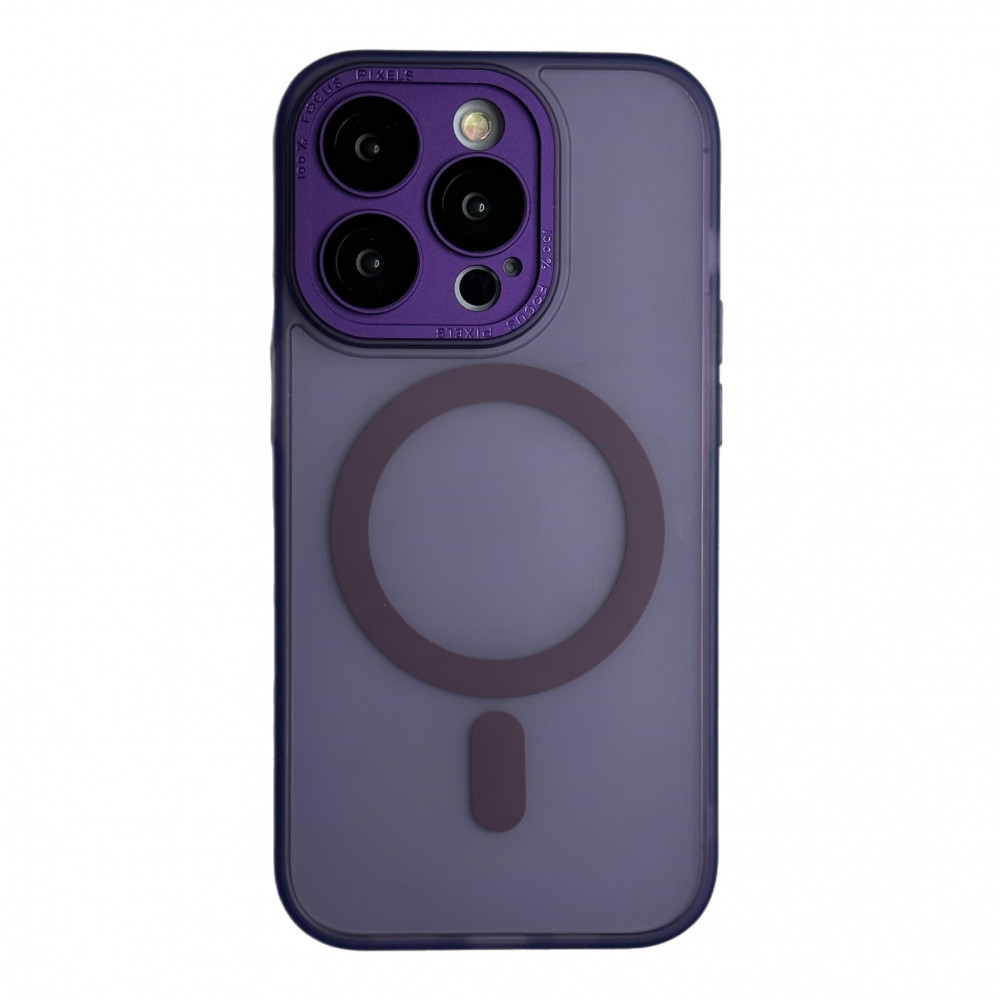 Protective camera Matte Case with MagSafe iPhone 14 Pro Max — Deep Purple