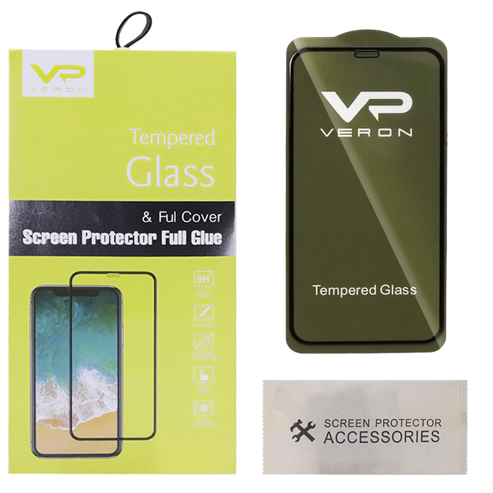 Защитное стекло Veron Slim Full Cover Samsung A20 (A205F) (Black)