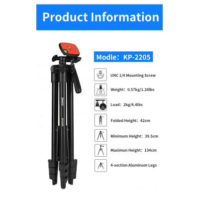 Купить Tripod Multifunctional 1,35m Jmary KP-2205 Ц-000083480 - KMT5
