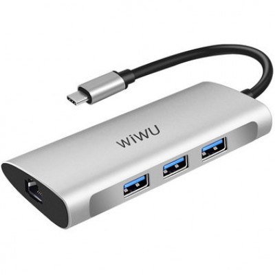 HUB USB C 6 in 1 WiWU Alpha A631STR