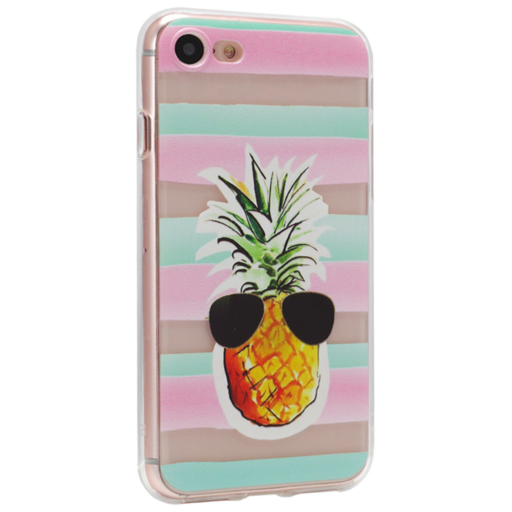 Cartoon Series TPU Case iPhone 7 ; 8 — Pineapple