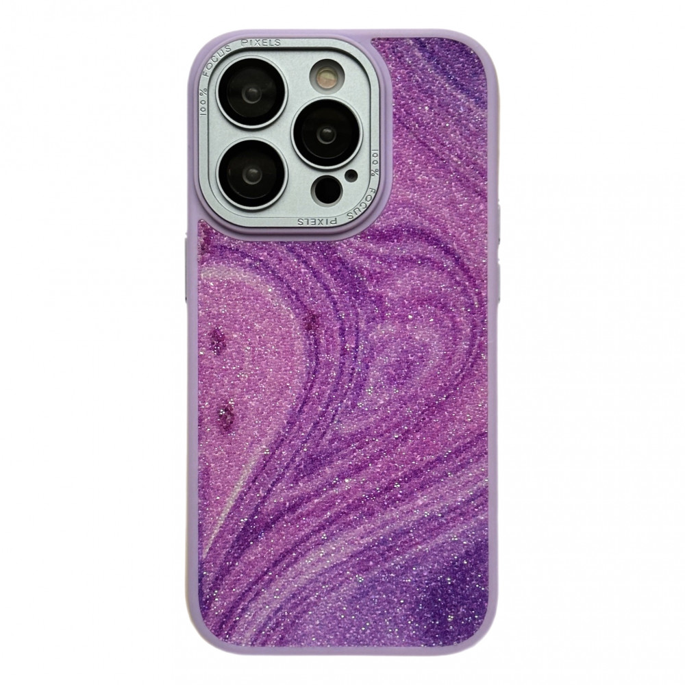Glitter Marble Case — iPhone 12 Pro — Lilac