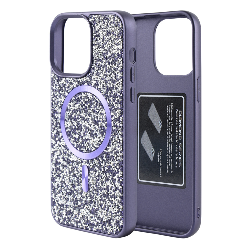 Swarovski Case with MagSafe iPhone 16 Pro Max — Purple