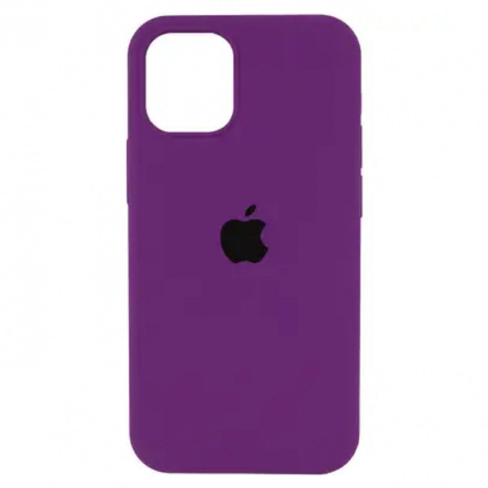 Original Silicone Case Full Size iPhone 15 Pro — Berry Purple (77)