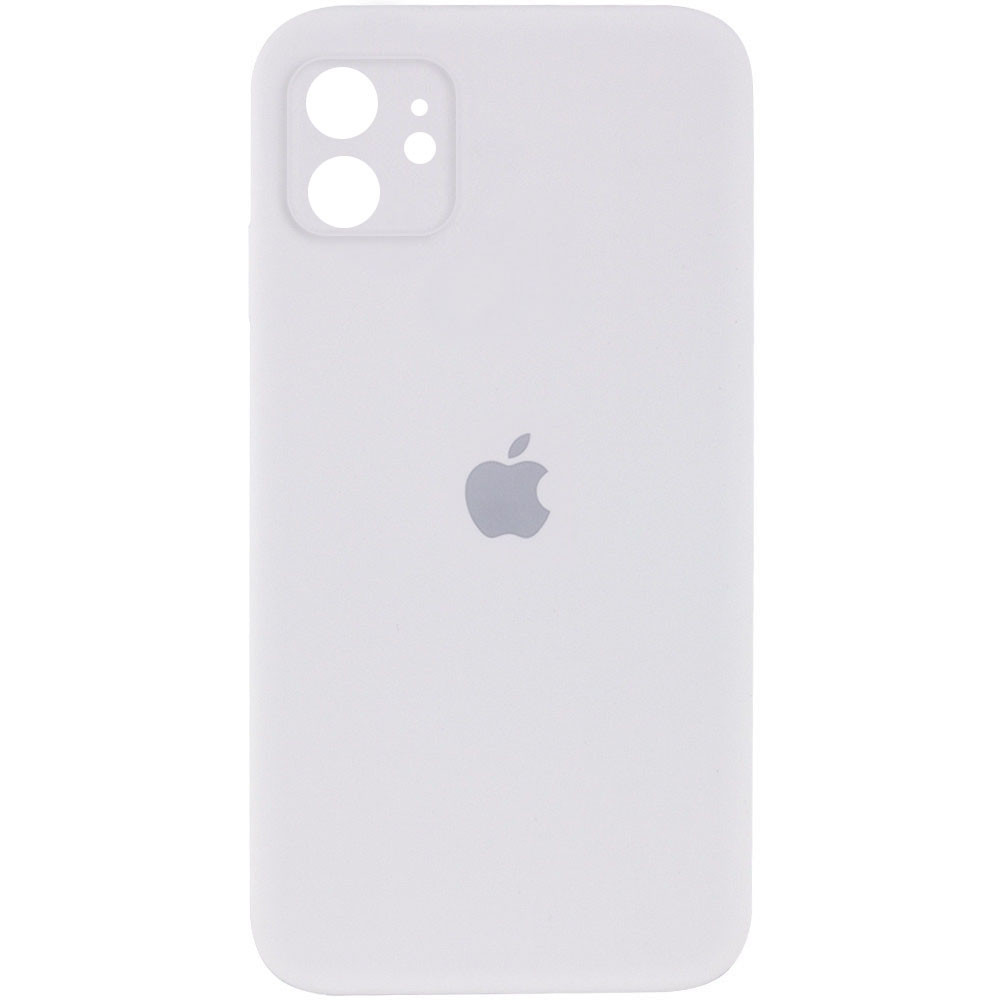 Original Silicone Case with protective camera iPhone 15 Pro Max — White (9)