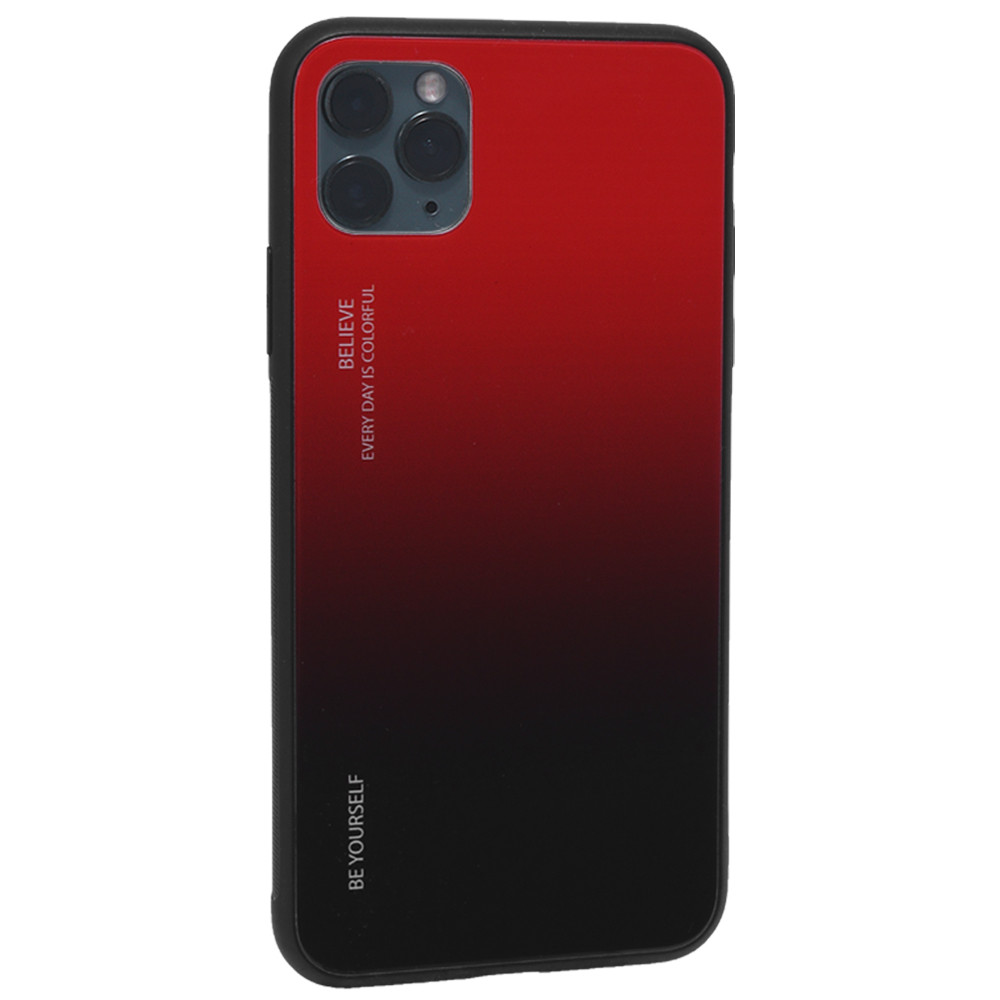 Gradient Glass Case iPhone 11 Pro Max — Red