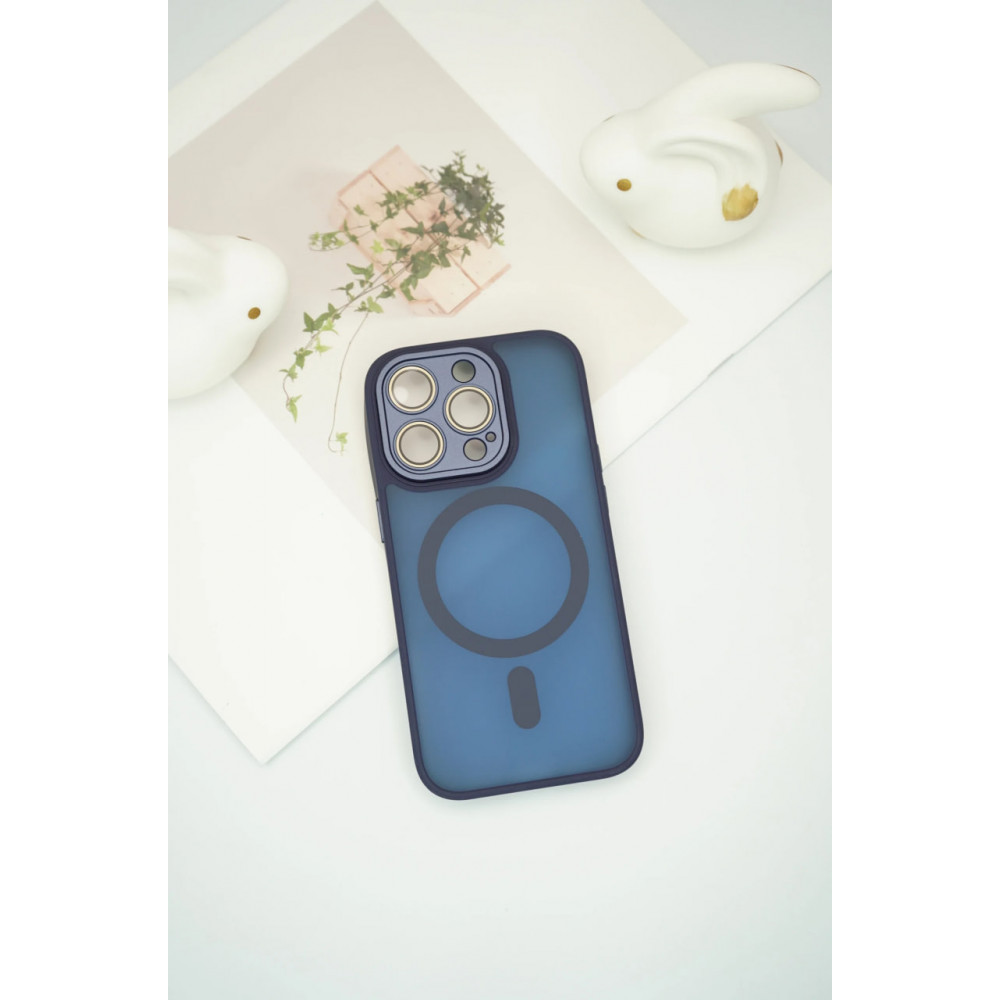 PC Matte Case With Magsafe iPhone 13 — Navy Blue