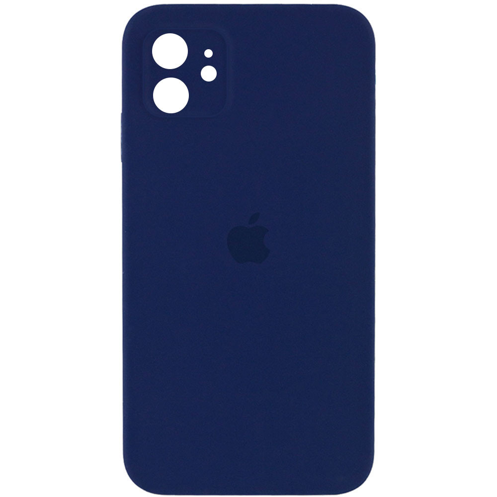 Original Silicone Case with protective camera iPhone 12 Pro Max — Midnight Blue (63)