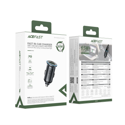 Купить Car Charger 65W 1U 1C Acefast B15 Ц-000083766 - KMT5