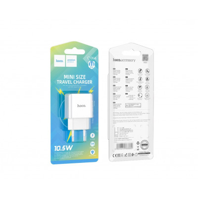 Купить Home Charger | 2.1A | QC3.0 &mdash; Hoco C106A &mdash; White Ц-000073477 - KMT5