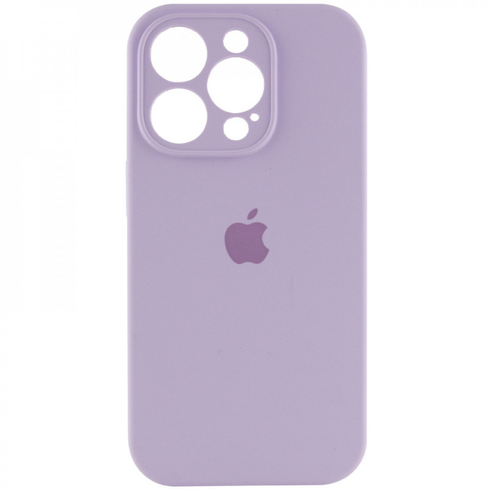 Original Silicone Case with protective camera iPhone 14 Pro Max — Lavender (41)