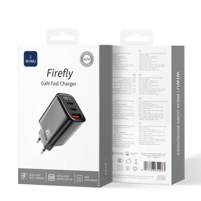Купить Home Charger 45W 1U 2C Wiwu Wi-G011 EU Ц-000082538 - KMT5