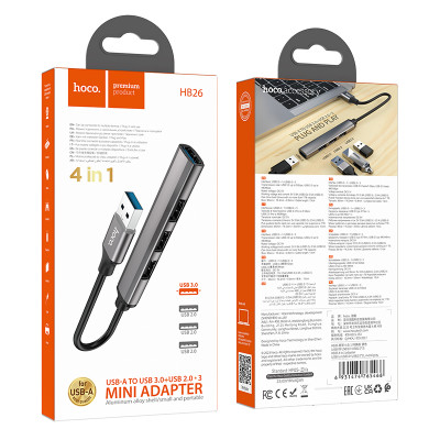 Купить USB HUB : USB To 4 USB &mdash; Hoco HB26 Ц-000080596 - KMT5