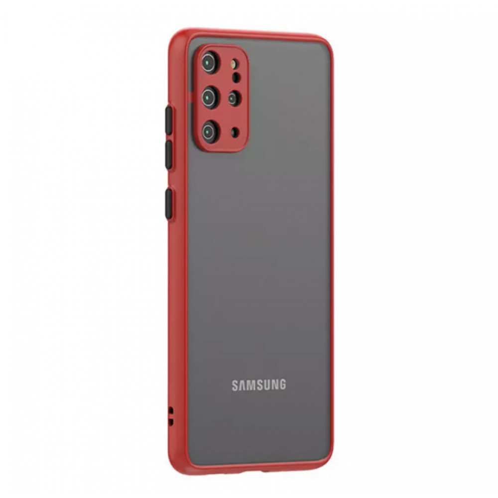 Matte TPU Plastic Case  Samsung A12 — Red