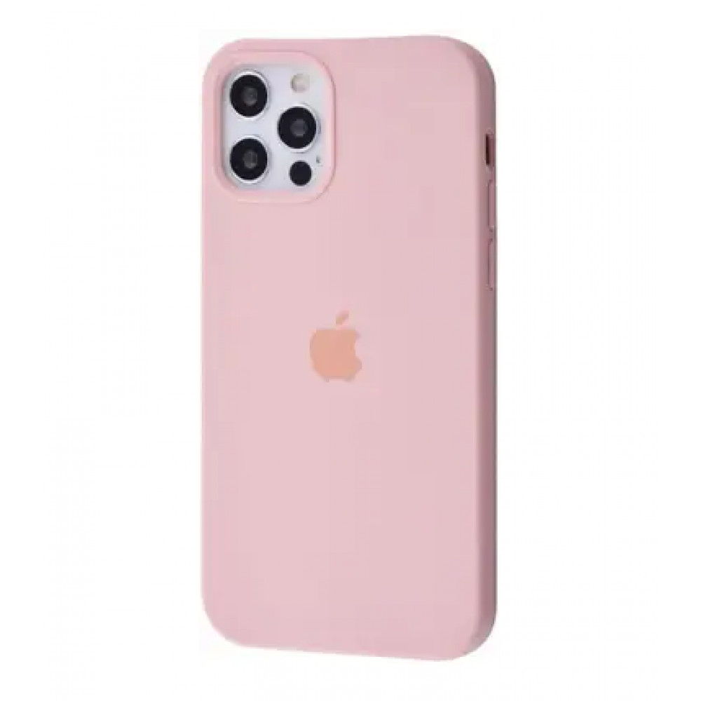 Original Silicone Case Full Size iPhone 12 ; 12 Pro 6.1" — Pink Sand (19)