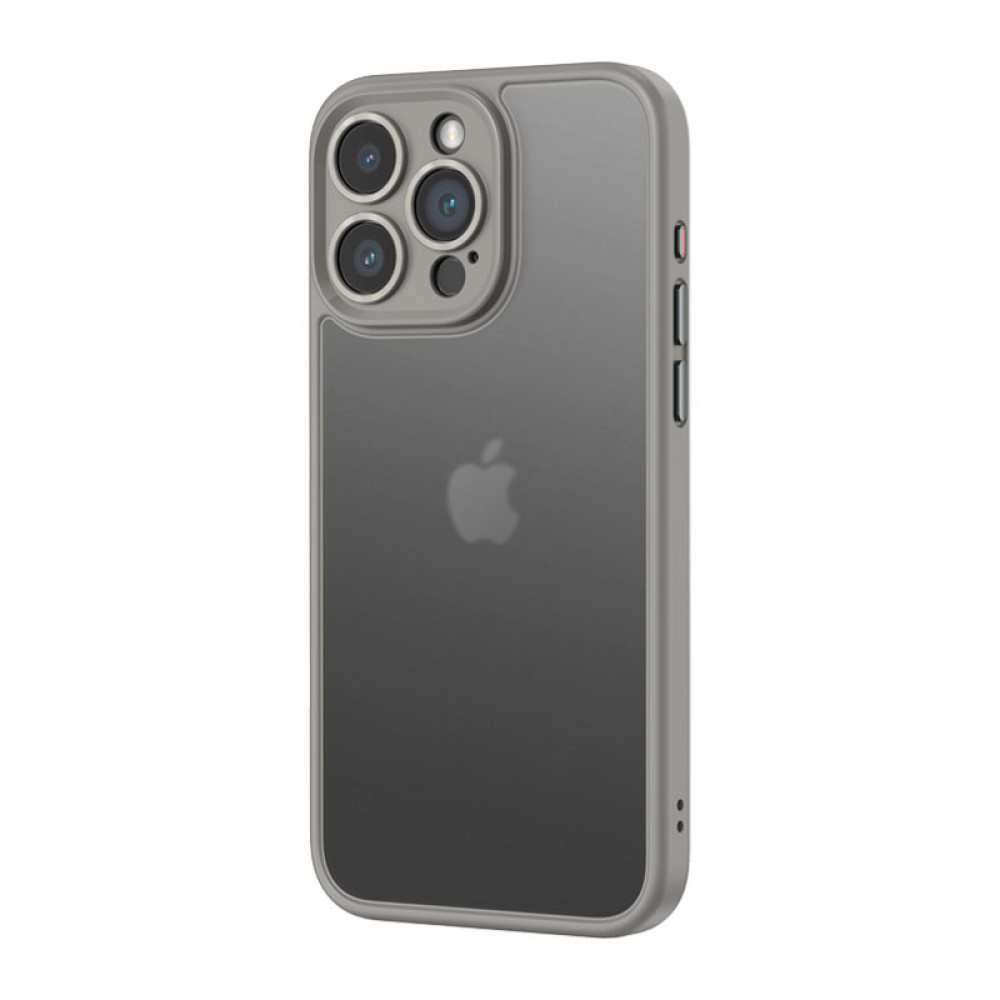 Rock Guard Touch Protection Case Anti-drop Lens Protection iPhone 15 Pro Max — Titanium Grey