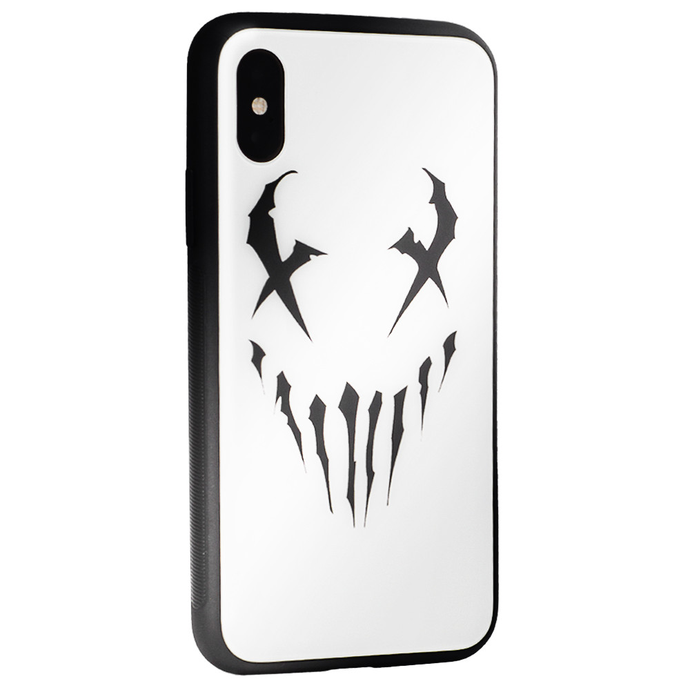 Glass with print TPU Case iPhone Xs — Venom