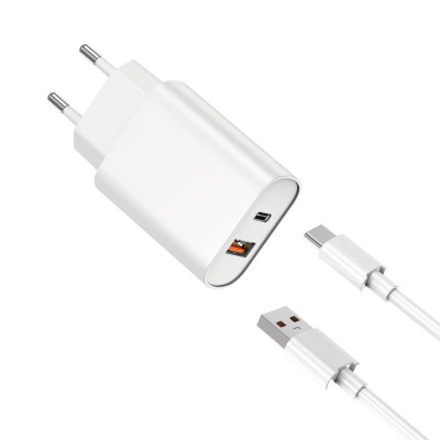 Купить Home Charger 20W PD QC3.0 USB C Cable (1m) WiWU Wi-U002 &mdash; White Ц-000075939 - KMT5