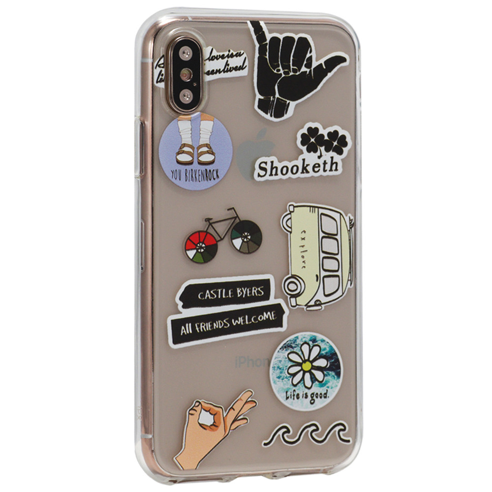Stickers Series TPU Case — iPhone XS Max — Design 5
