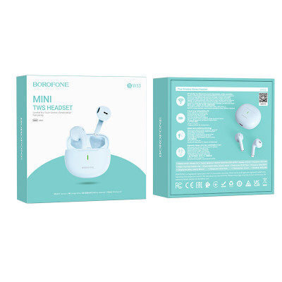 Купить Bluetooth гарнітура TWS Borofone BW33 Handsome &mdash; Sierra Blue Ц-000073899 - KMT5