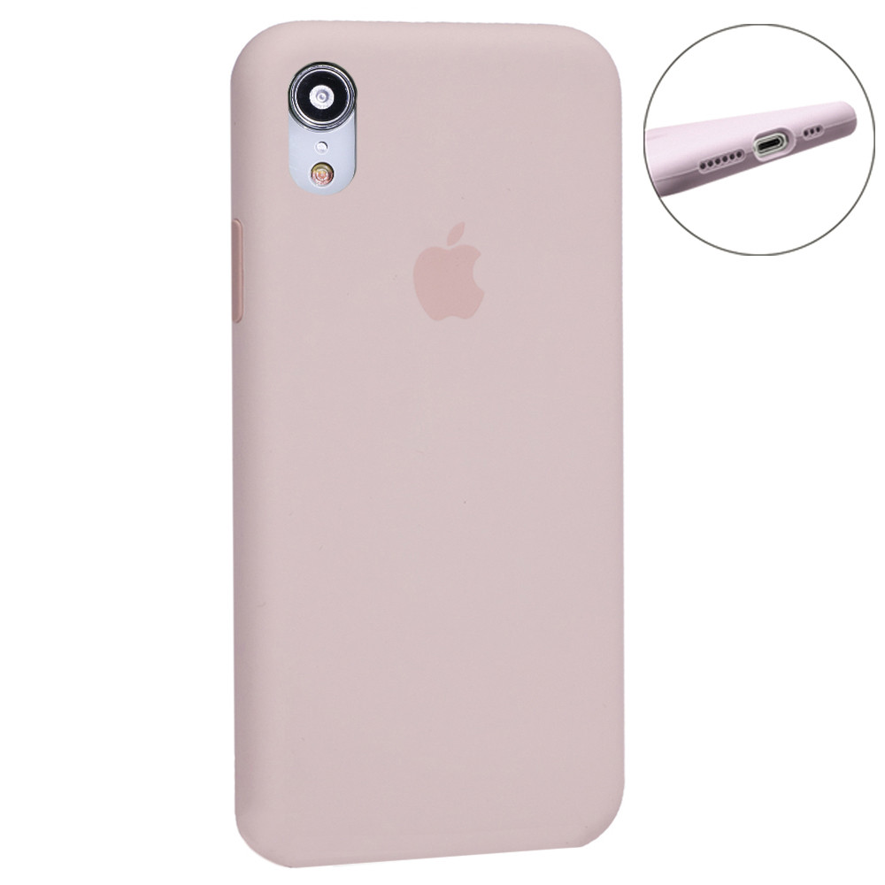 Original Silicone Case Full Size iPhone Xr — Pink Sand (19)