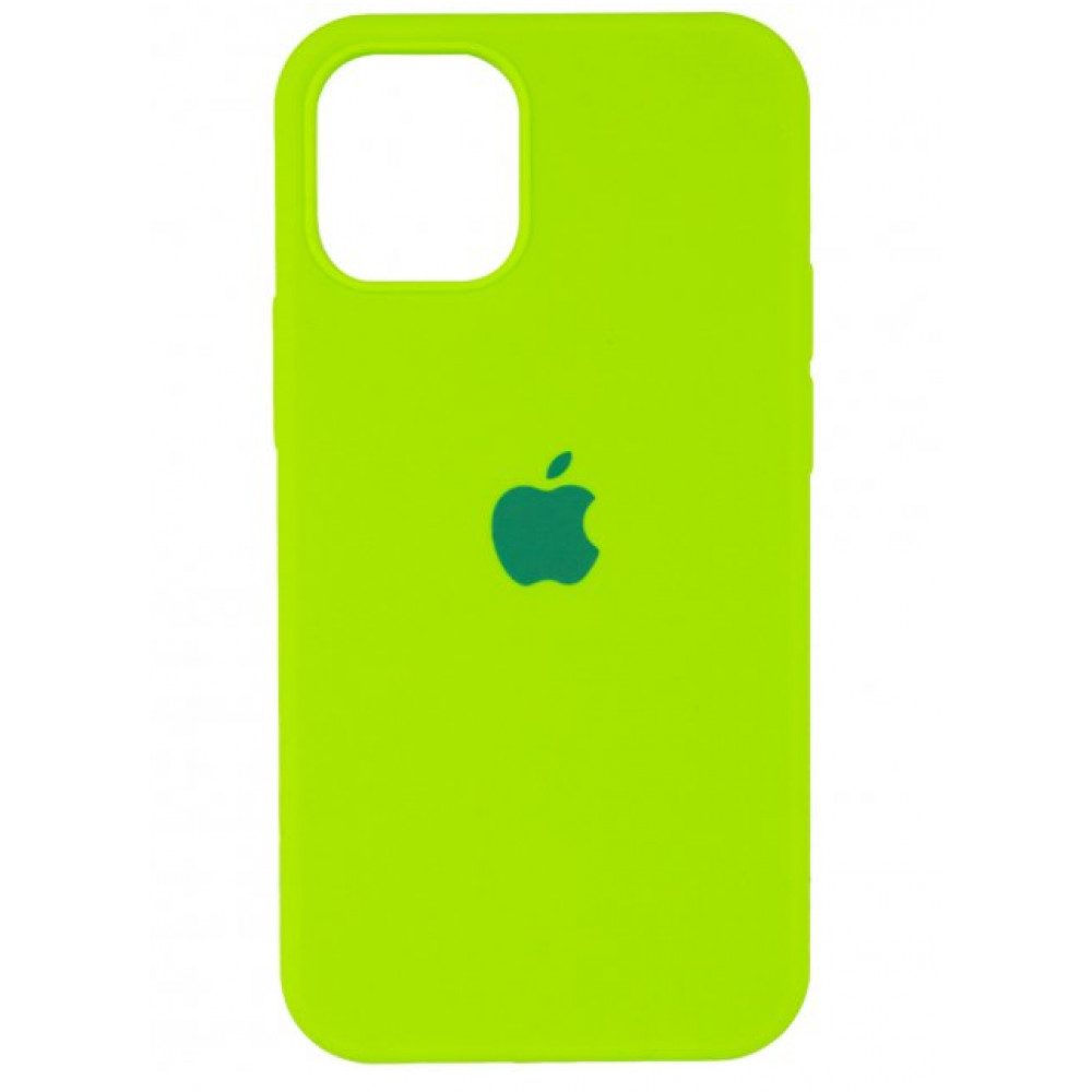 Original Silicone Case Full Size iPhone 12 ; 12 Pro 6.1" — Neon Green