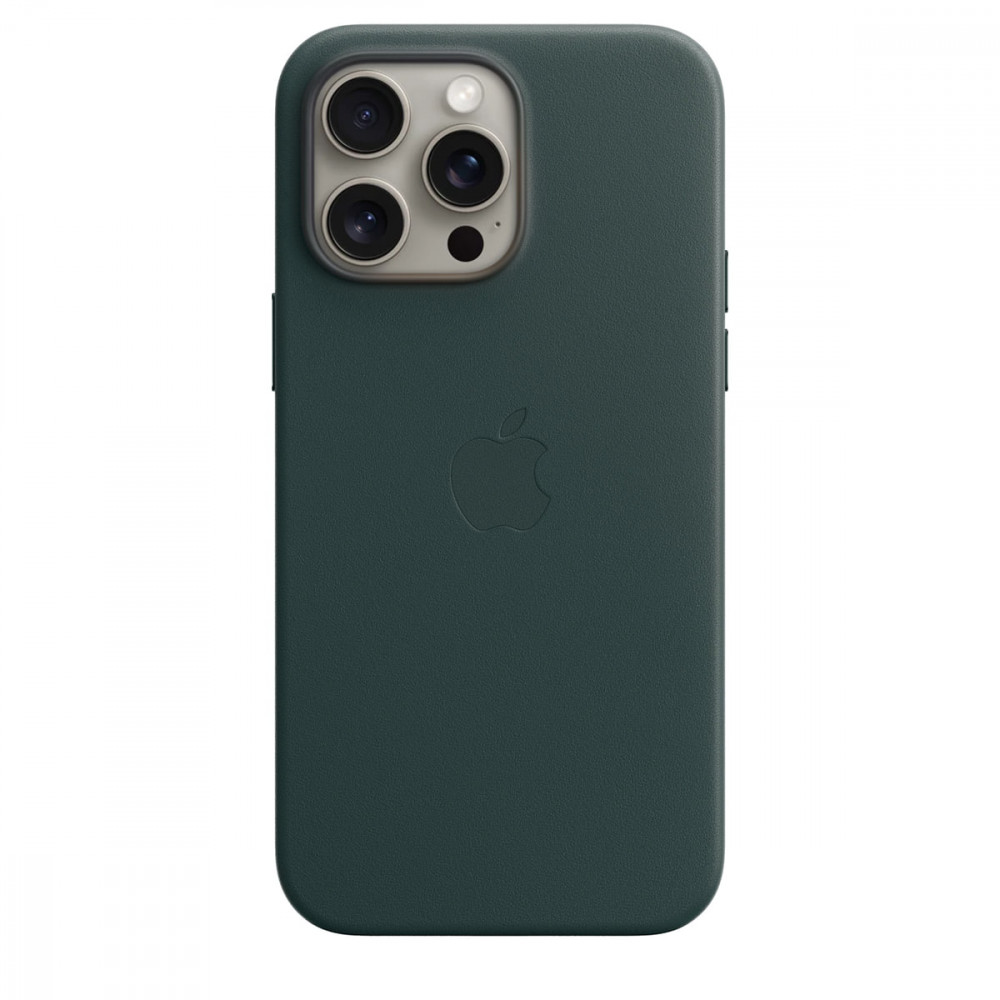 Leather Case With Magsafe iPhone 15 Plus — Evergreen