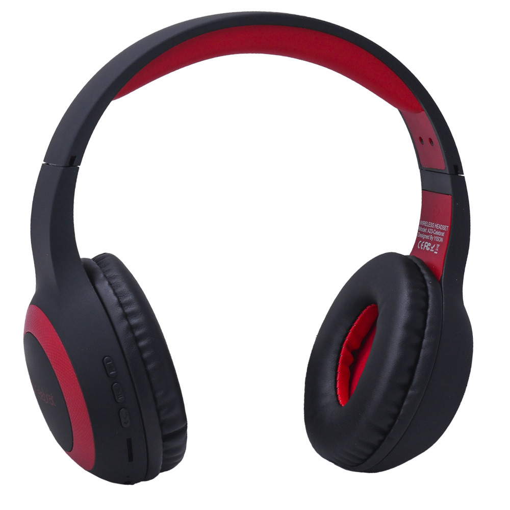 Навушники Bluetooth Celebrat A23 — Red