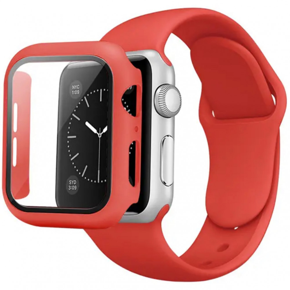 Ремінець Silicon & Glass Apple Watch 42 mm — Lavander