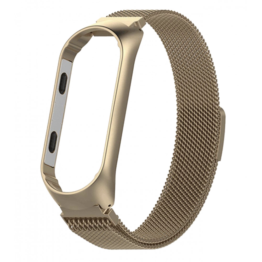 Ремінець Milanese Loop Xiaomi Mi Band 3 ; 4 — Gold