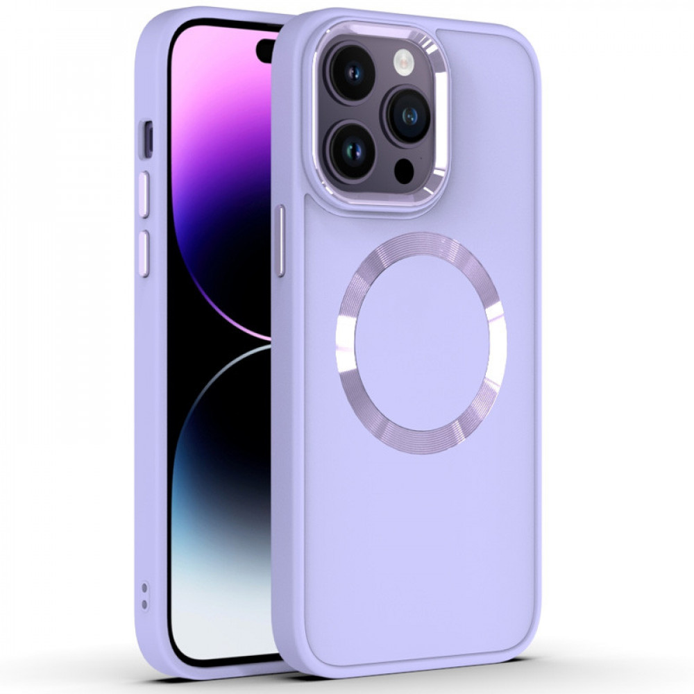 Metal Style Case with MagSafe iPhone 14 Pro — Lavender