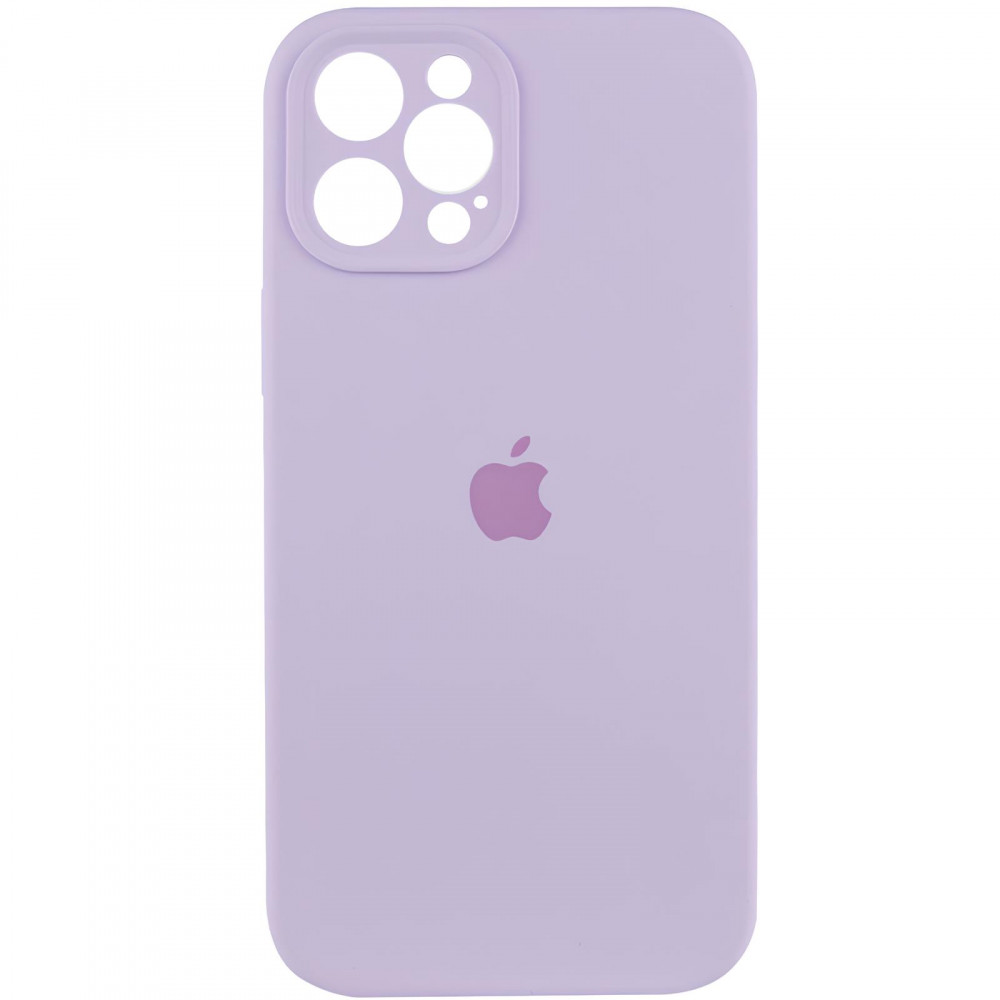 Original Silicone Case with protective camera iPhone 12 Pro — Lilac (5)