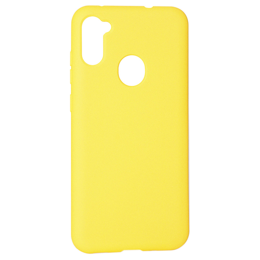 Original Silicone Case Samsung A11 2019 — Yellow (2)