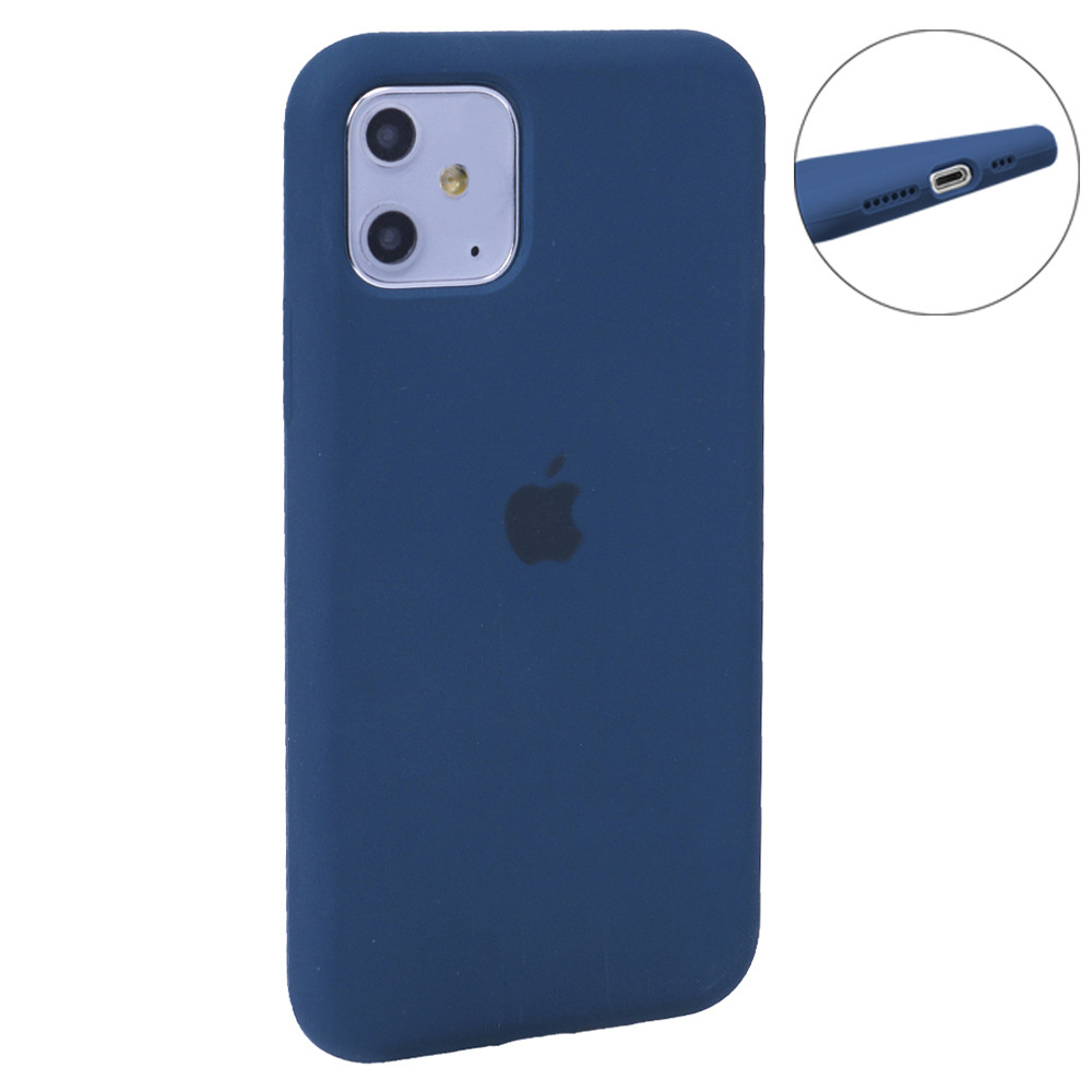 Original Silicone Case Full Size iPhone 11 — Midnight Blue (8)