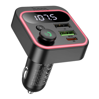 Fm Transmitter MP3 | Car Charger | 3.0A | PD20W | 2U &mdash; Hoco E85