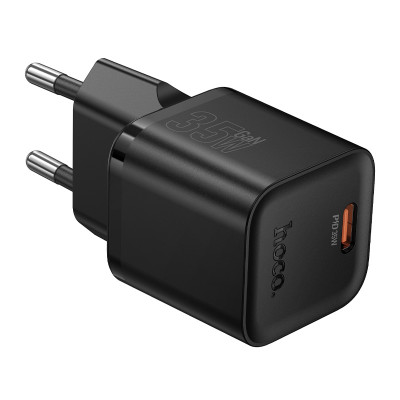 Home Charger | 35W | PD &mdash; Hoco N66 &mdash; Black