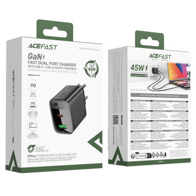 Купить Home Charger 45W PD QC3.0 Acefast A106 Ц-000083762 - KMT5