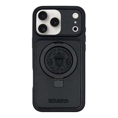 Polo Primo Leather Case iPhone 17 Pro Max &mdash; Black