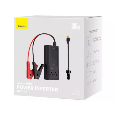 Купить Car Power inverter 300W (110V US/JP) Baseus (CGNB010001) IGBT &mdash; CGNB010001 Black Ц-000073086 - KMT5