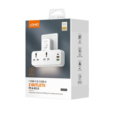 Купить Фільтр живлення 2U 2P 1C 20W Ldnio SC2311 Ц-000070642 - KMT5