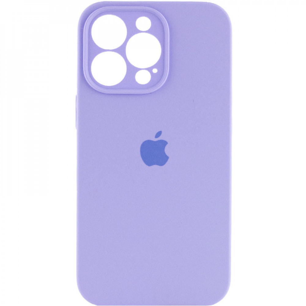 Original Silicone Case with protective camera iPhone 14 Pro Max — Lilac (5)